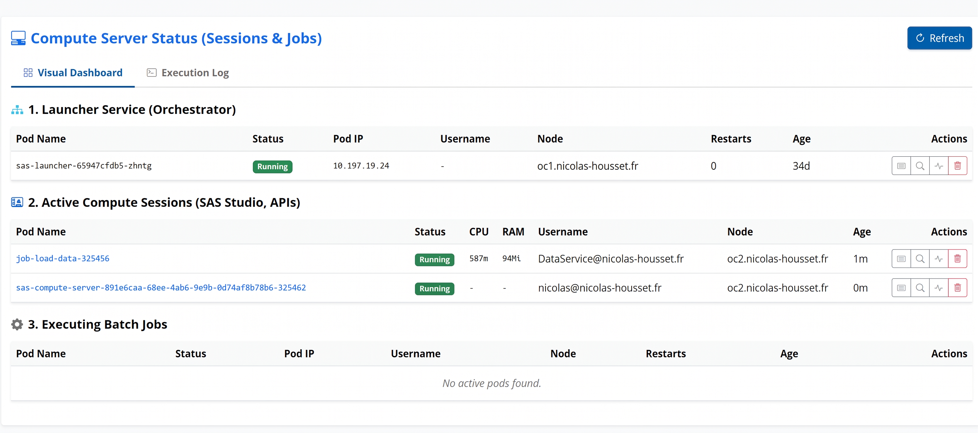 Compute Server Status OpsBuddy