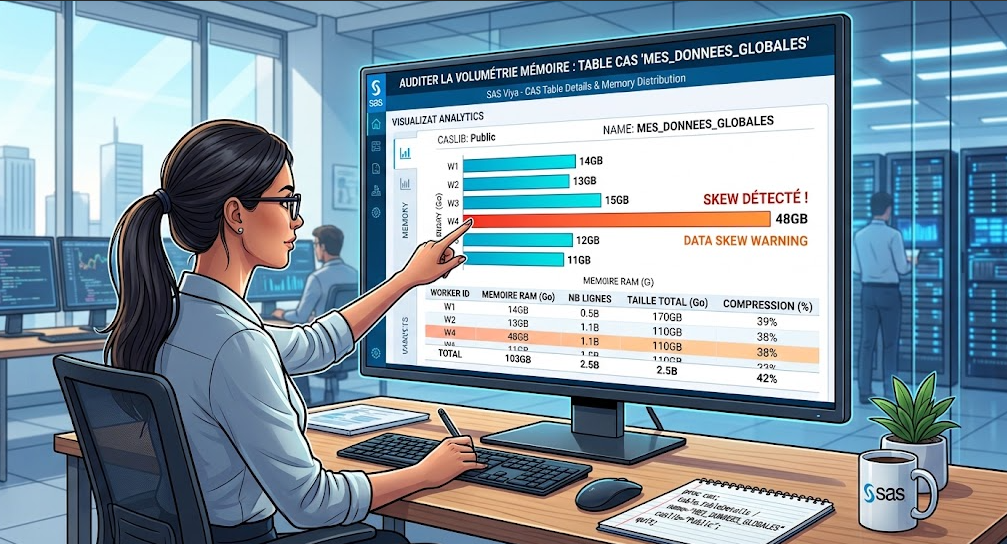 Aperçu visuel : Auditer la volumétrie : connaître l'empreinte mémoire d'une table CAS Illustration