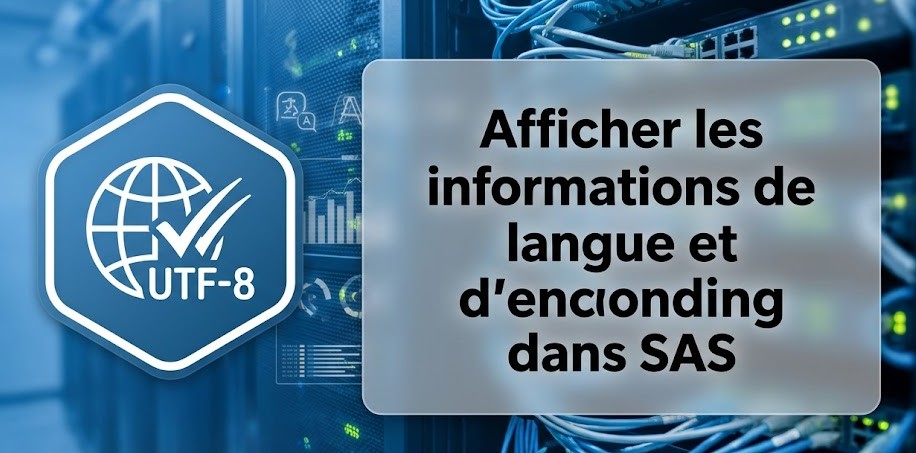 Illustration : Afficher les informations de langue et d'enconding dans SAS