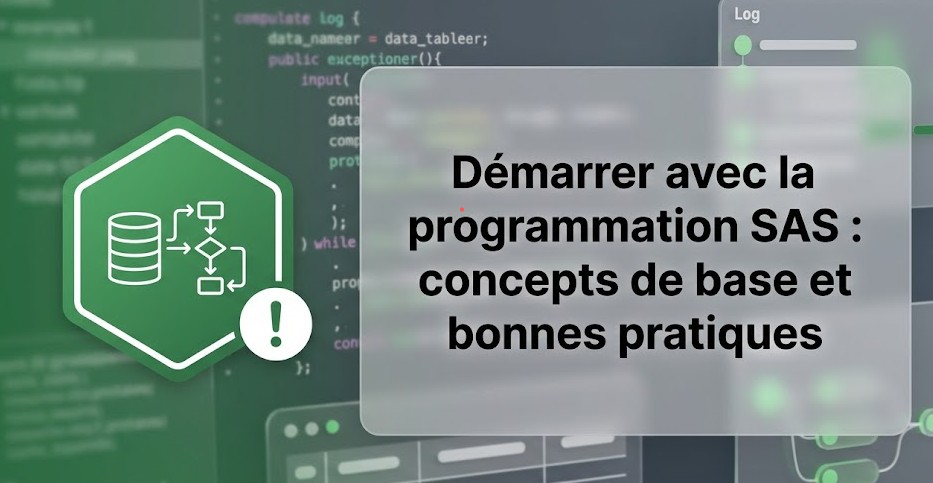 Illustration : Démarrer avec la programmation SAS : concepts de base et bonnes pratiques