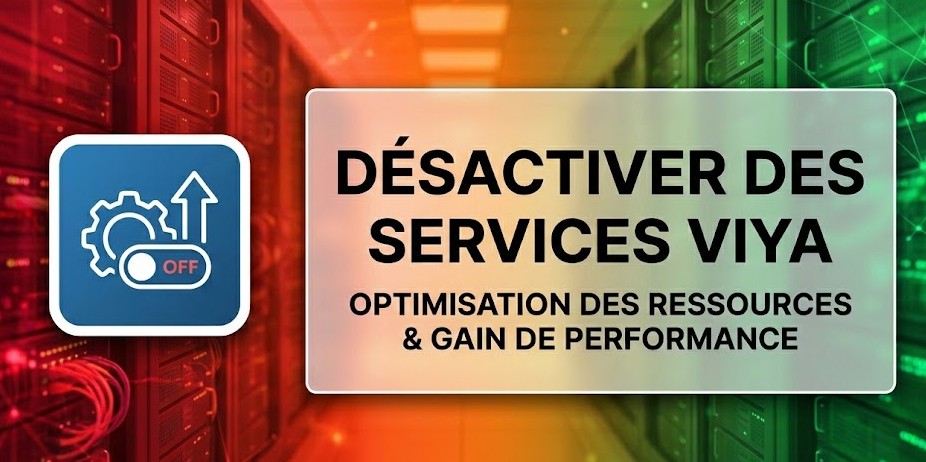 Illustration : Désactiver des services Viya