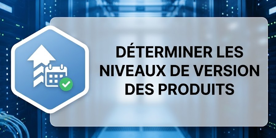 Déterminer les niveaux de version des produits
