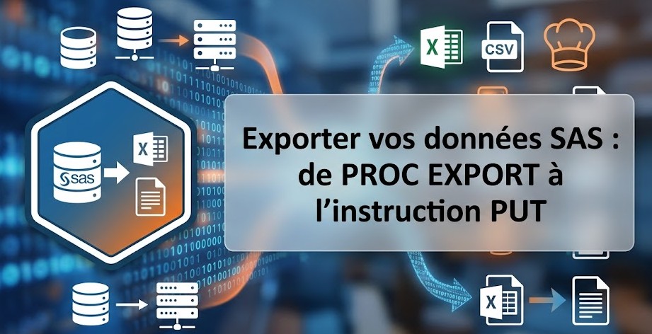 Exporter vos données SAS : de PROC EXPORT à l'instruction PUT