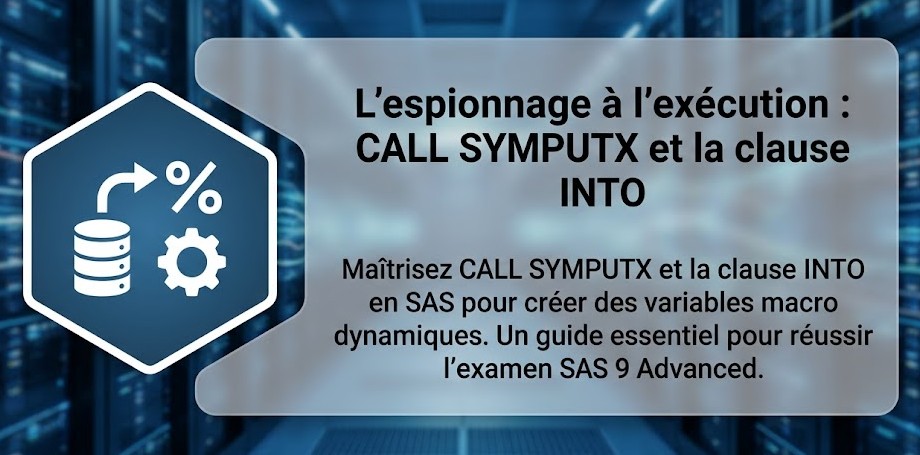Illustration : L'espionnage à l'exécution : CALL SYMPUTX et la clause INTO