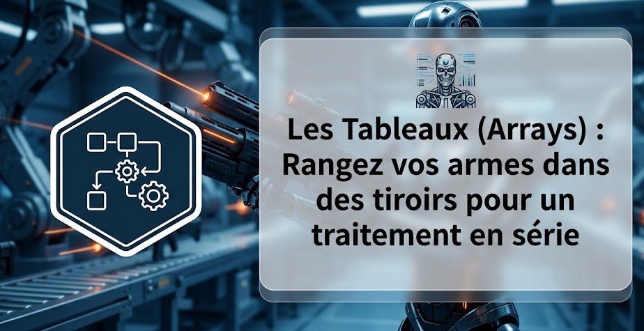 Illustration : Les Tableaux (Arrays) : Rangez vos armes dans des tiroirs pour un traitement en série