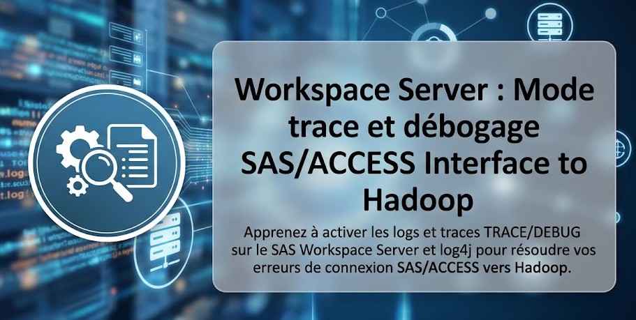 Illustration : Workspace Server : Mode trace et débogage SAS/ACCESS Interface to Hadoop