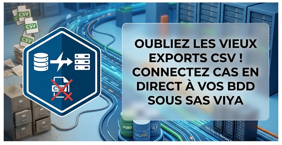 Oubliez les vieux exports CSV ! Connectez CAS en direct à vos BDD sous SAS Viya