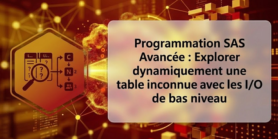 Programmation SAS Avancée : Explorer dynamiquement une table inconnue avec les I/O de bas niveau