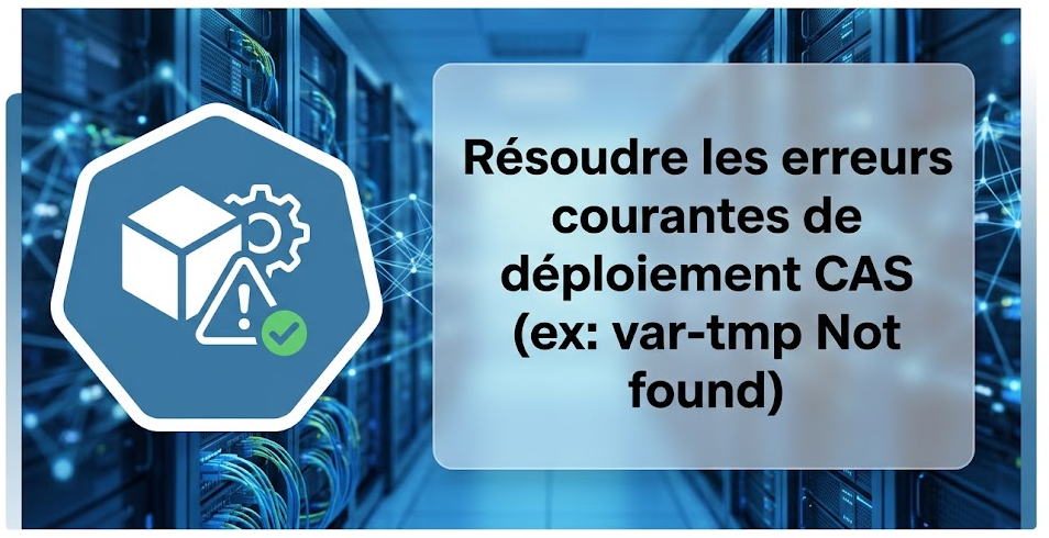 Résoudre les erreurs courantes de déploiement CAS (ex: var-tmp Not found)