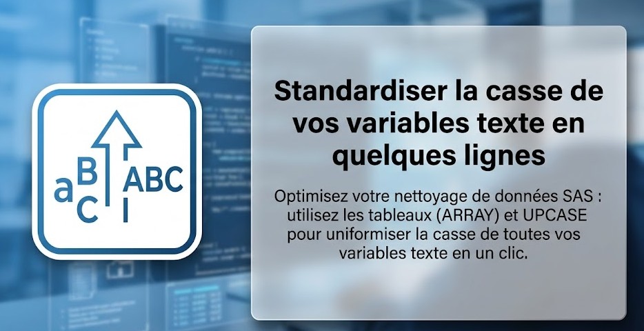 Illustration : Standardiser la casse de vos variables texte en quelques lignes