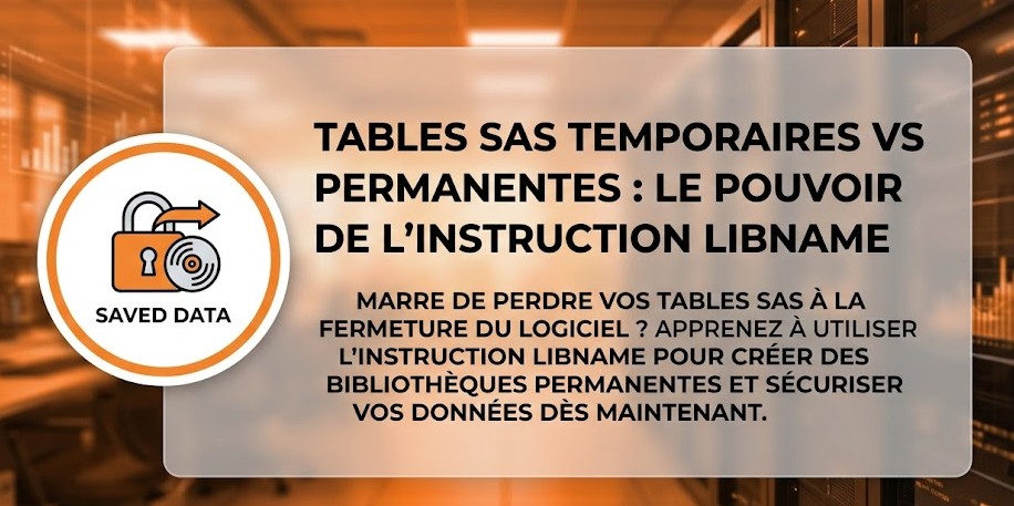 Illustration : Tables SAS temporaires vs permanentes : le pouvoir de l'instruction LIBNAME