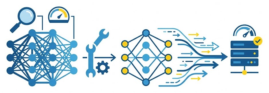 Comment l'action dlPrune optimise-t-elle l'inférence des modèles Deep Learning en production ?