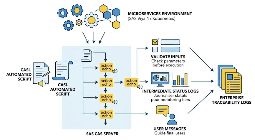 Schéma : Comment assurer une traçabilité de niveau entreprise dans vos scripts automatisés ?