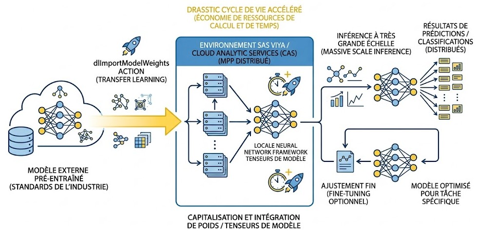 Schéma : Pourquoi importer des poids de modèles externes dans SAS Viya et quel est l'impact sur vos projets d'Intelligence Artificielle ?