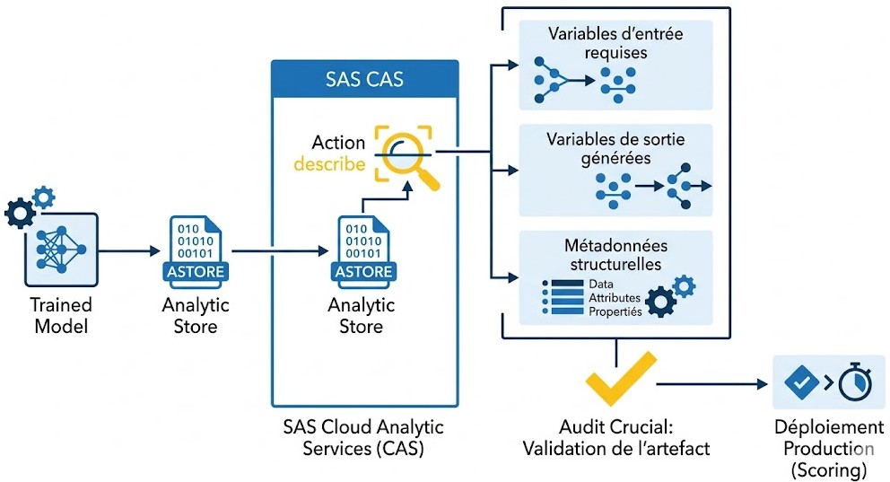 Schéma : Pourquoi l'action describe est-elle un passage obligatoire pour auditer vos modèles analytiques en production ?